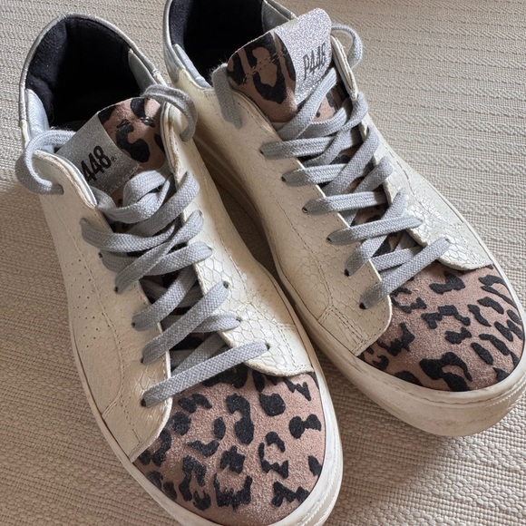 P448 Thea Platform Sneakers - Python Roccia - Picture 2 of 7